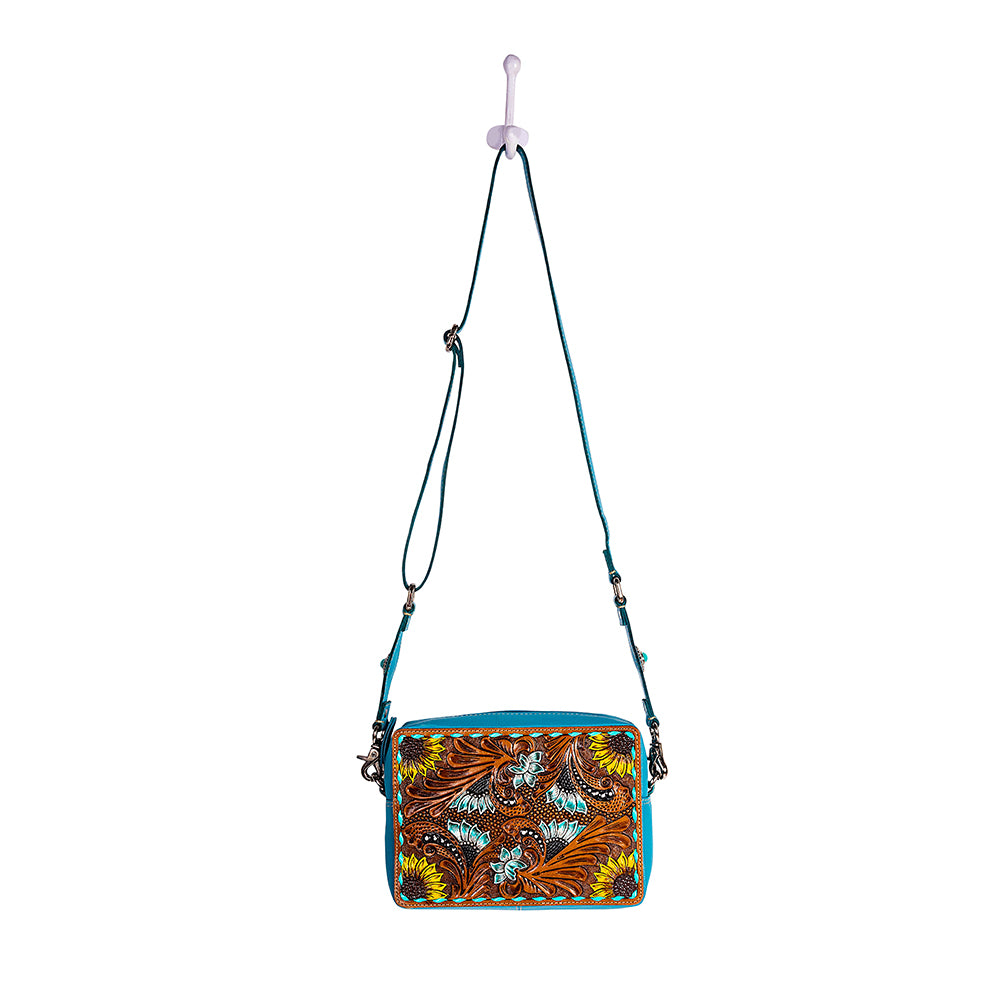 Blooms on the Trail Hand-tooled Bag - Myra USA