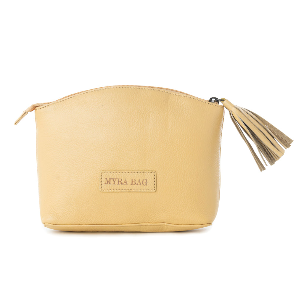 Clarendon Pouch in Yellow - Myra USA