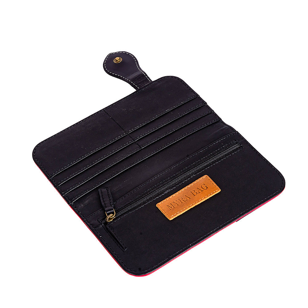 Elkerson Ridge Wallet In Black & Red - Myra USA