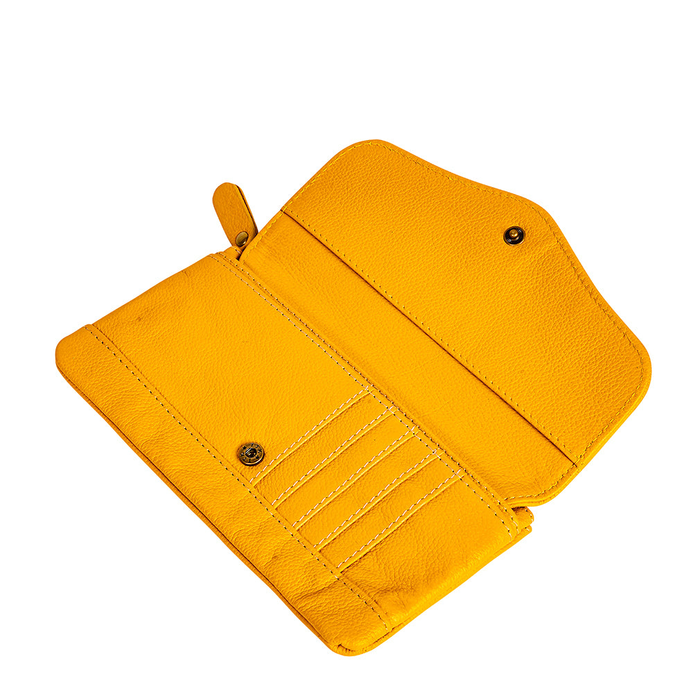 Skyviews Wallet in Yellow - Myra USA