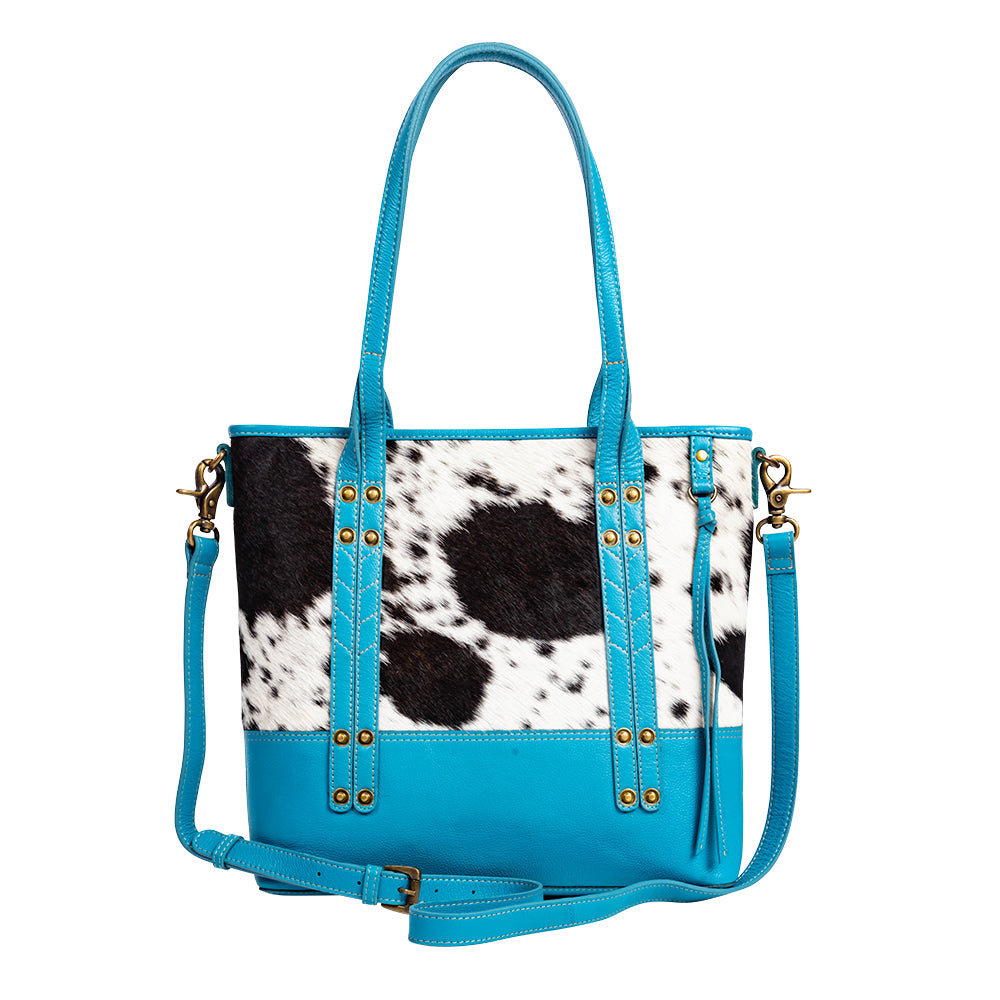 Blue Ridge Carolina Canvas & Hairon Handbag - Myra USA