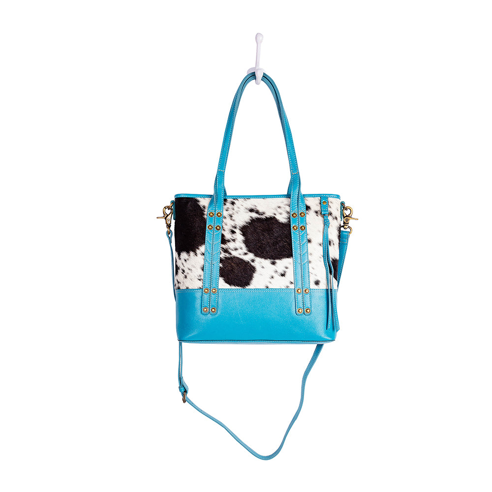 Blue Ridge Carolina Canvas & Hairon Handbag - Myra USA