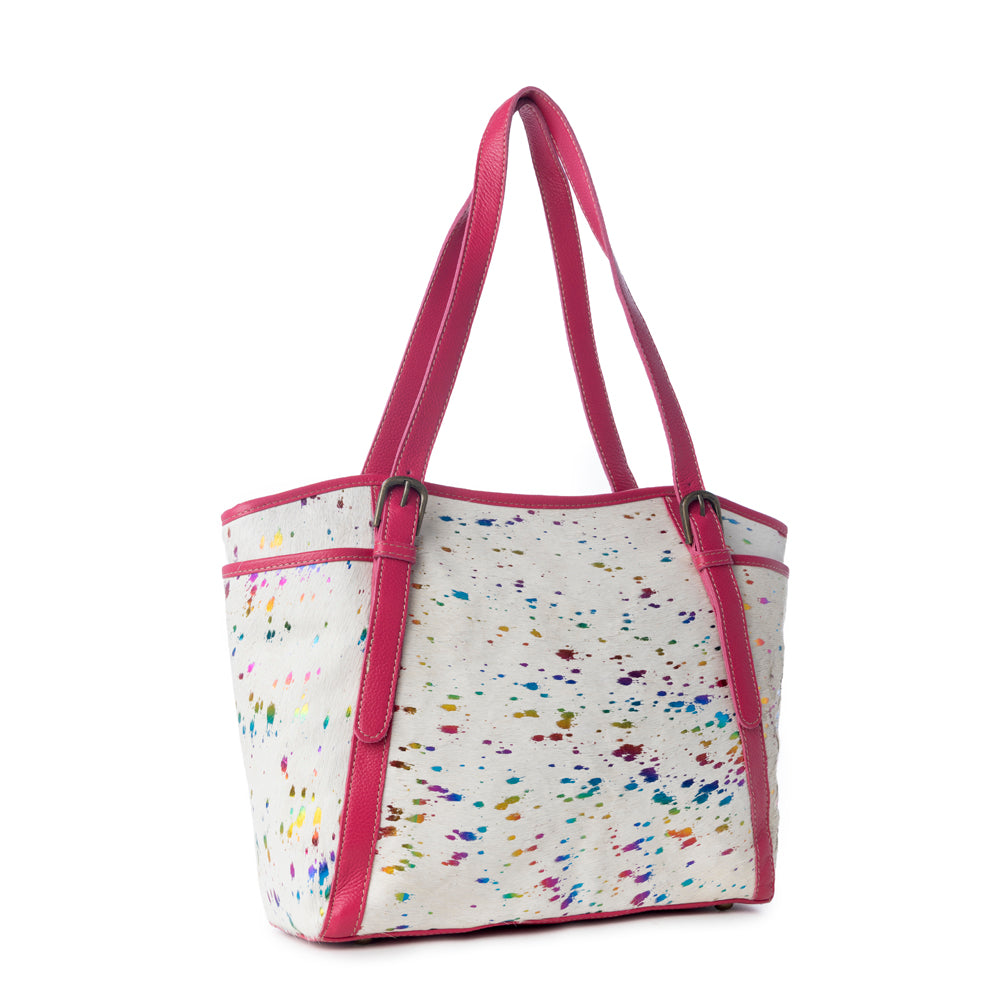 Rojo Ryders Leather & Hairon Bag - Myra USA