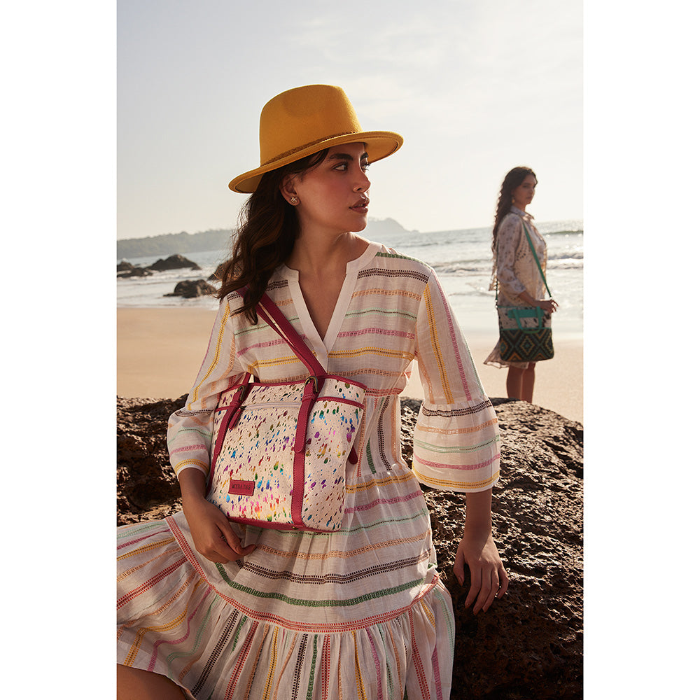 Rojo Ryders Leather & Hairon Bag - Myra USA