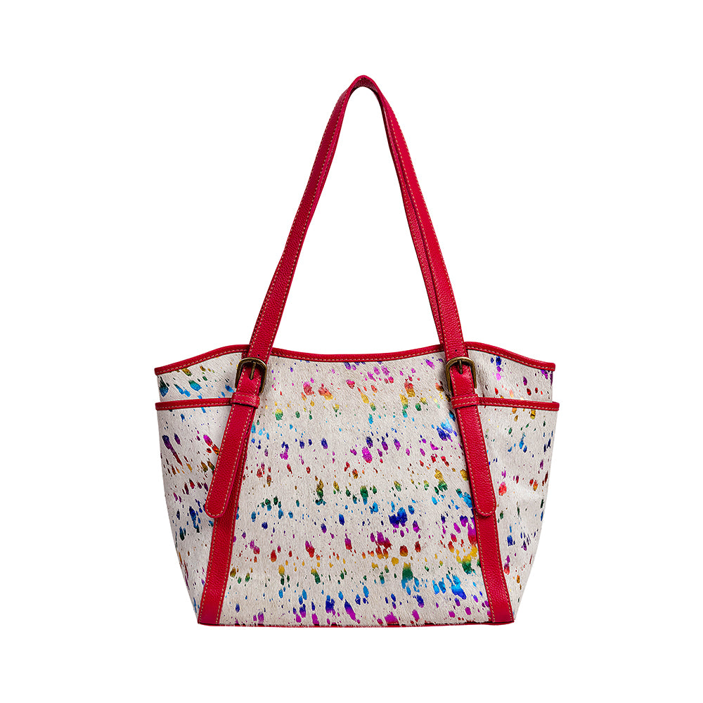 Rojo Ryders Leather & Hairon Bag - Myra USA