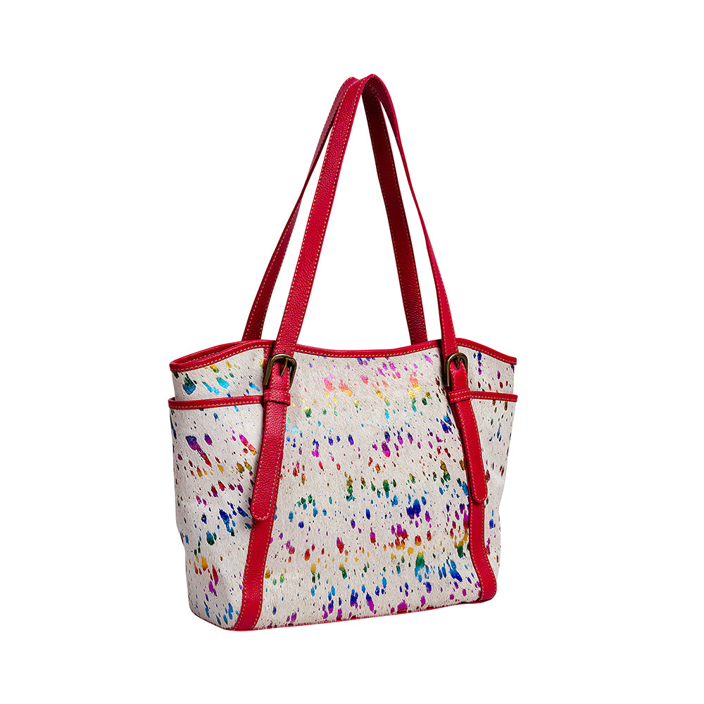 Rojo Ryders Leather & Hairon Bag - Myra USA