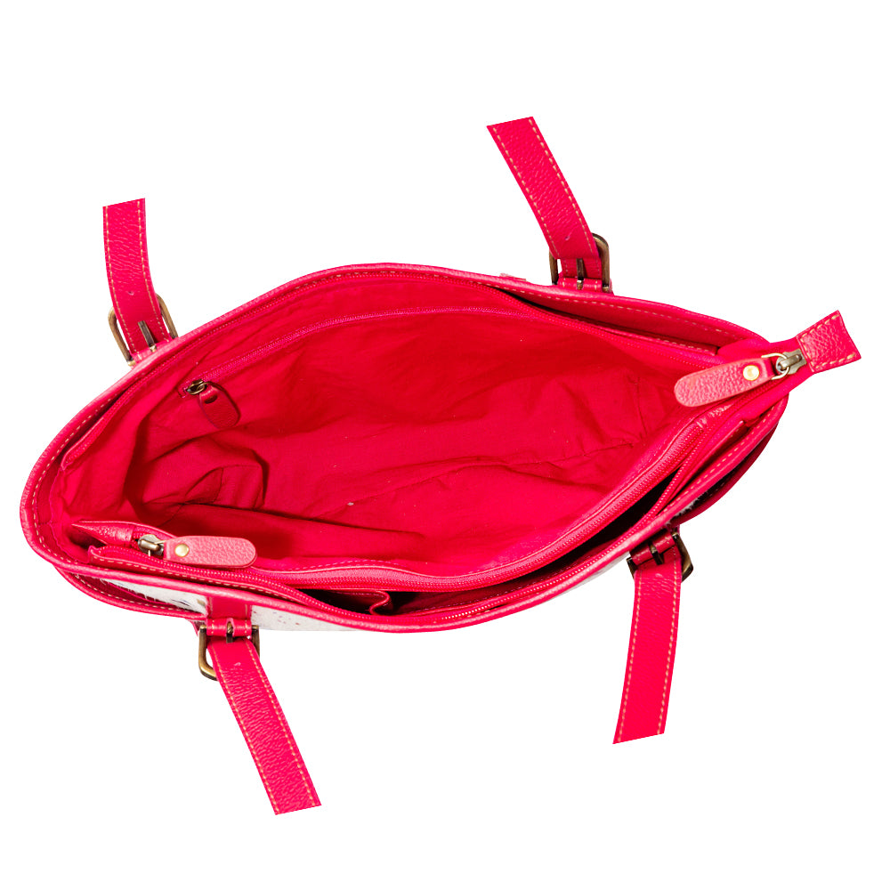 Rojo Ryders Leather & Hairon Bag - Myra USA