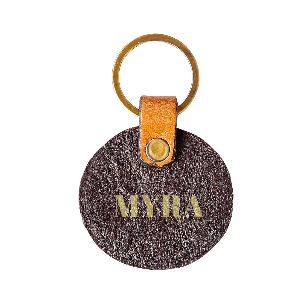 Greet the Day Hand-tooled Key Fob - Myra USA