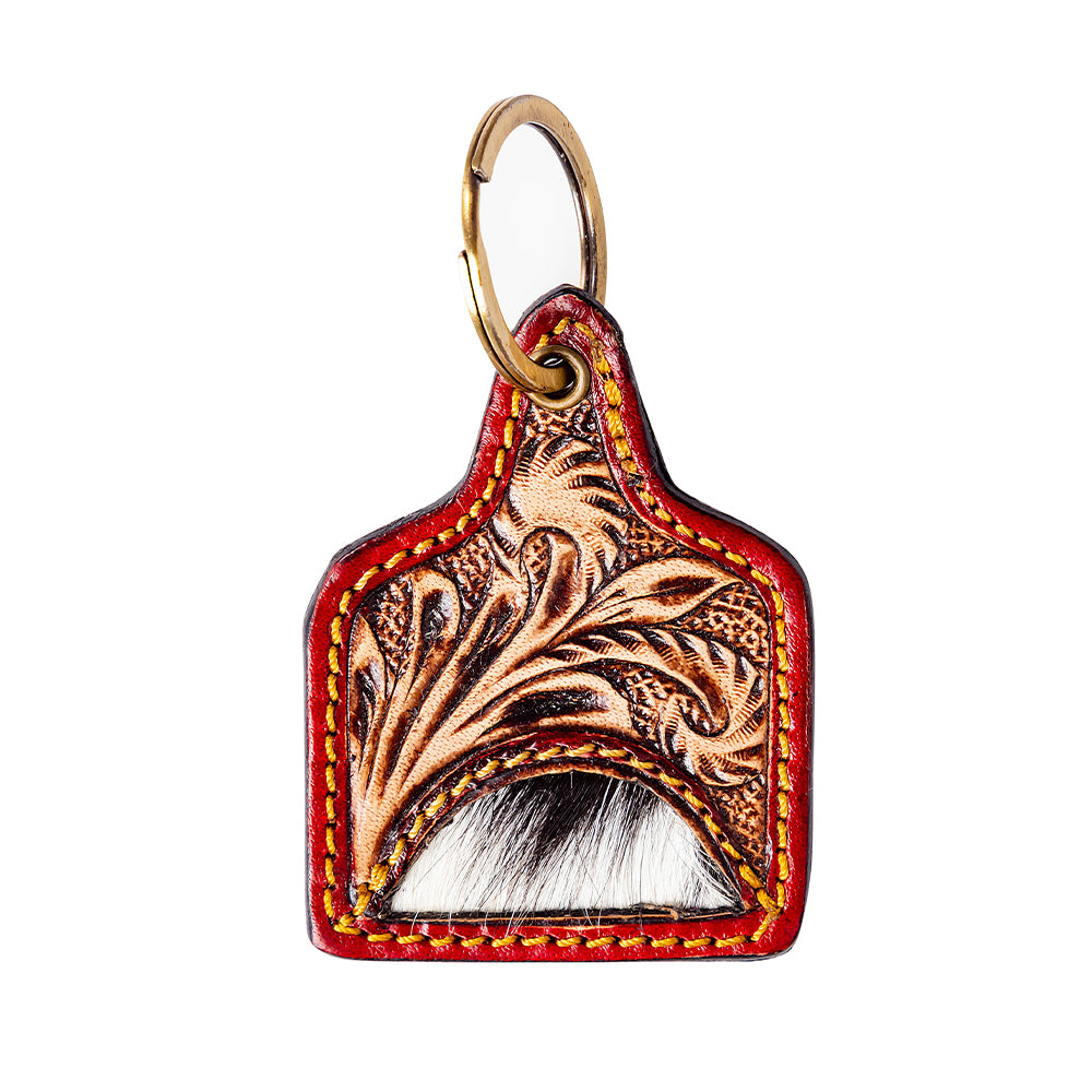 Prairie Home Hand-tooled Key Fob - Myra USA