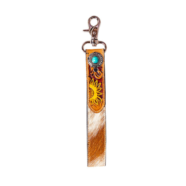 With Love Hand-tooled Key Fob - Myra USA