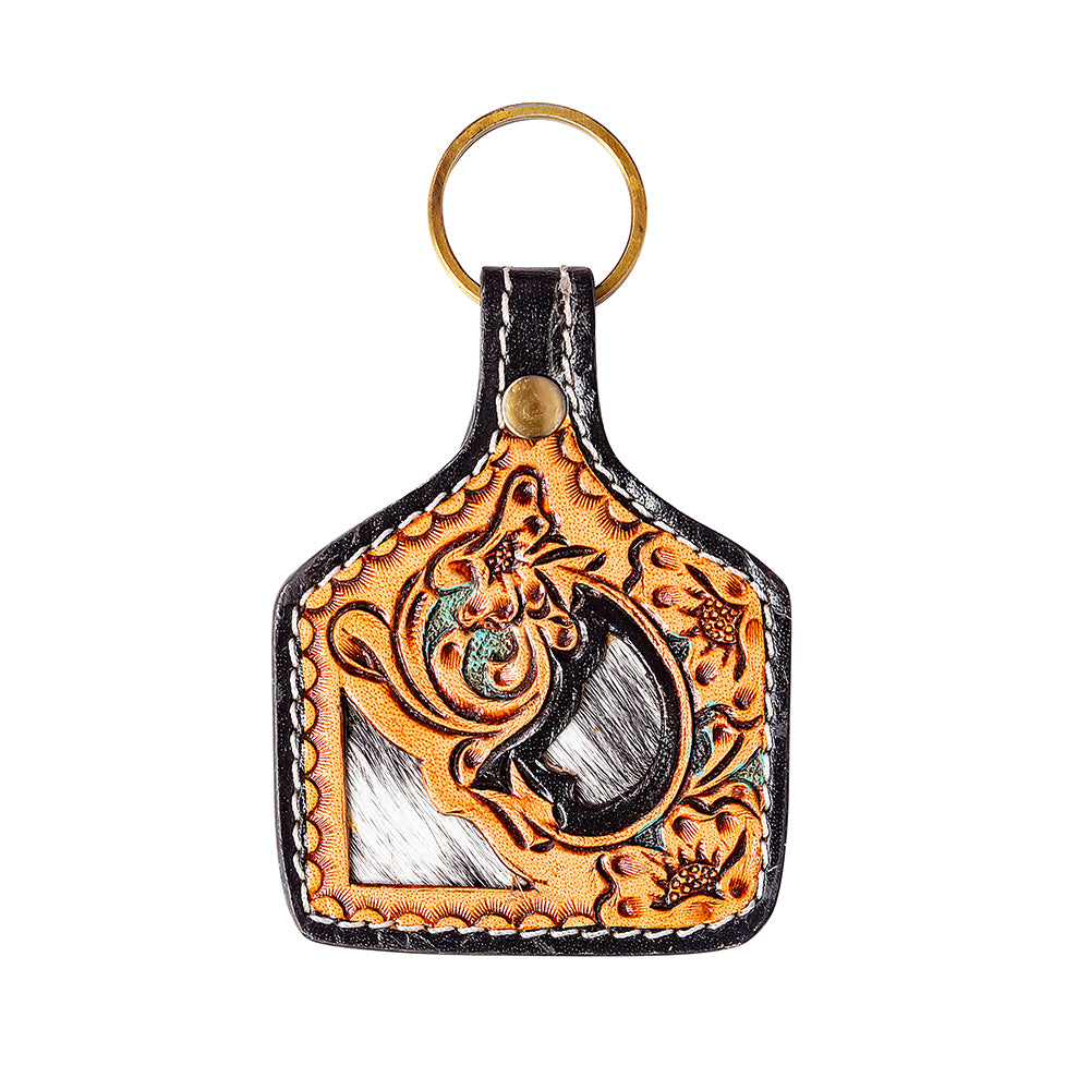 Trails East Hand-tooled Key Fob - Myra USA