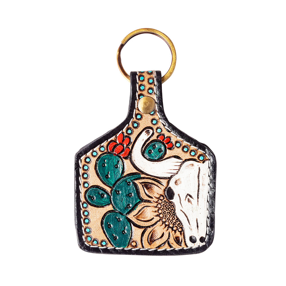 Canyon Wind Hand-tooled Key Fob - Myra USA