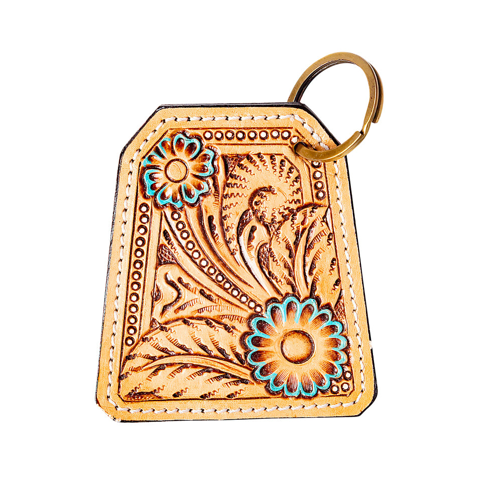 Sunrise Hand-tooled Key Fob - Myra USA
