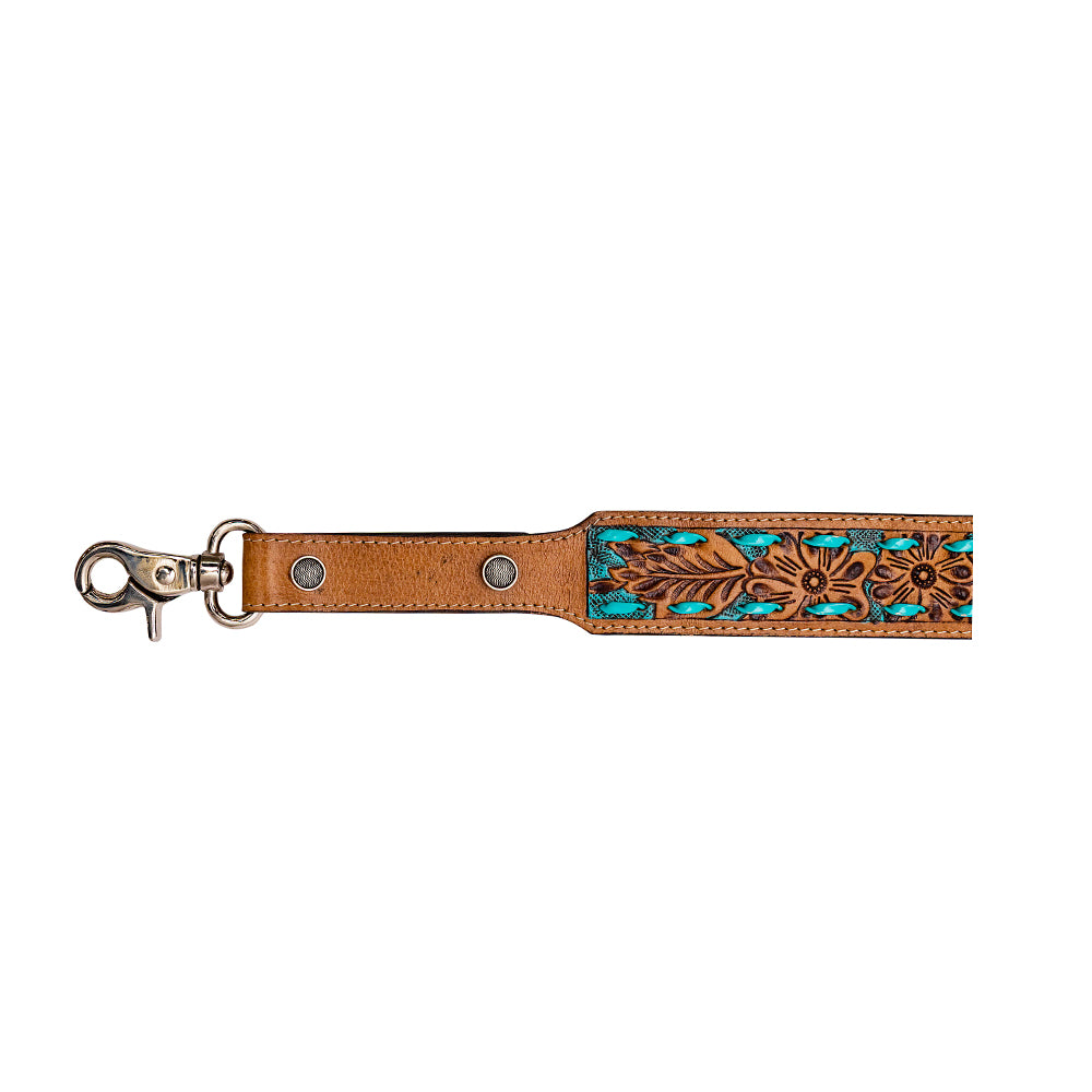 Dakota Bluff Hand-tooled Leather Strap - Myra USA