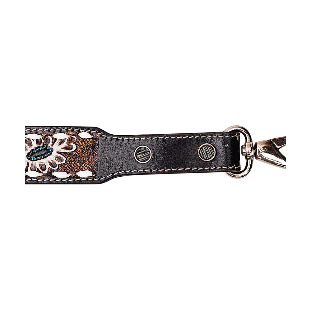 Shayla's Meadow Hand-tooled Leather Strap - Myra USA