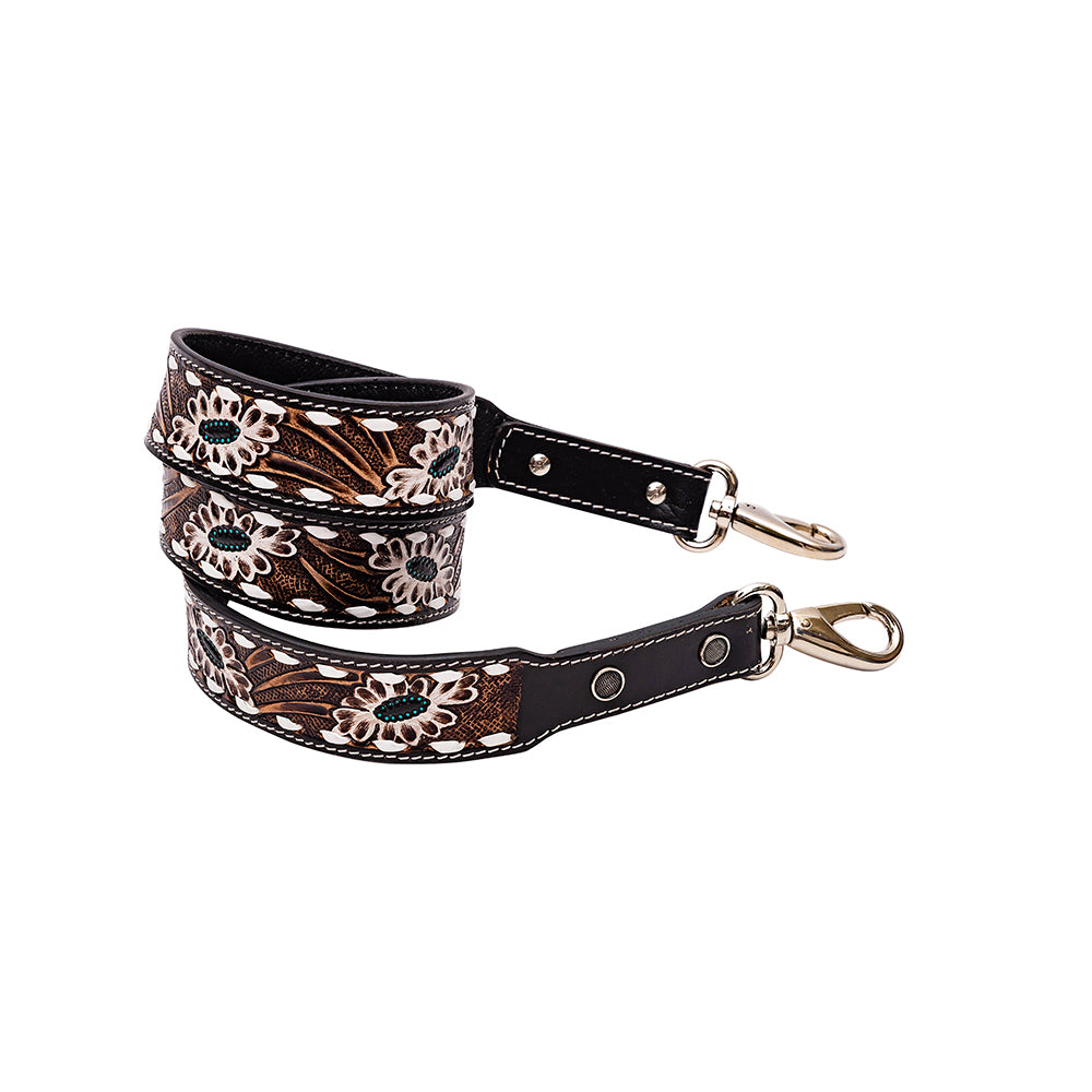 Shayla's Meadow Hand-tooled Leather Strap - Myra USA
