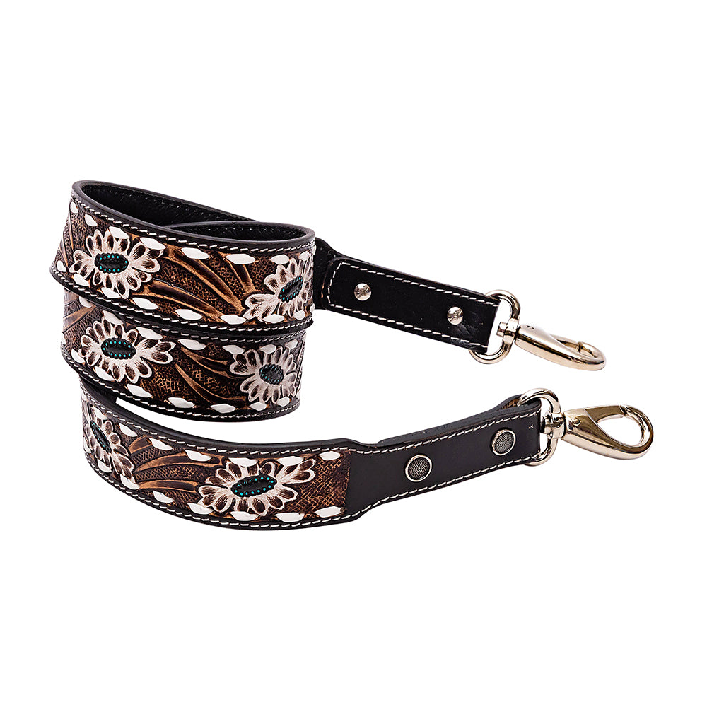 Shayla's Meadow Hand-tooled Leather Strap - Myra USA