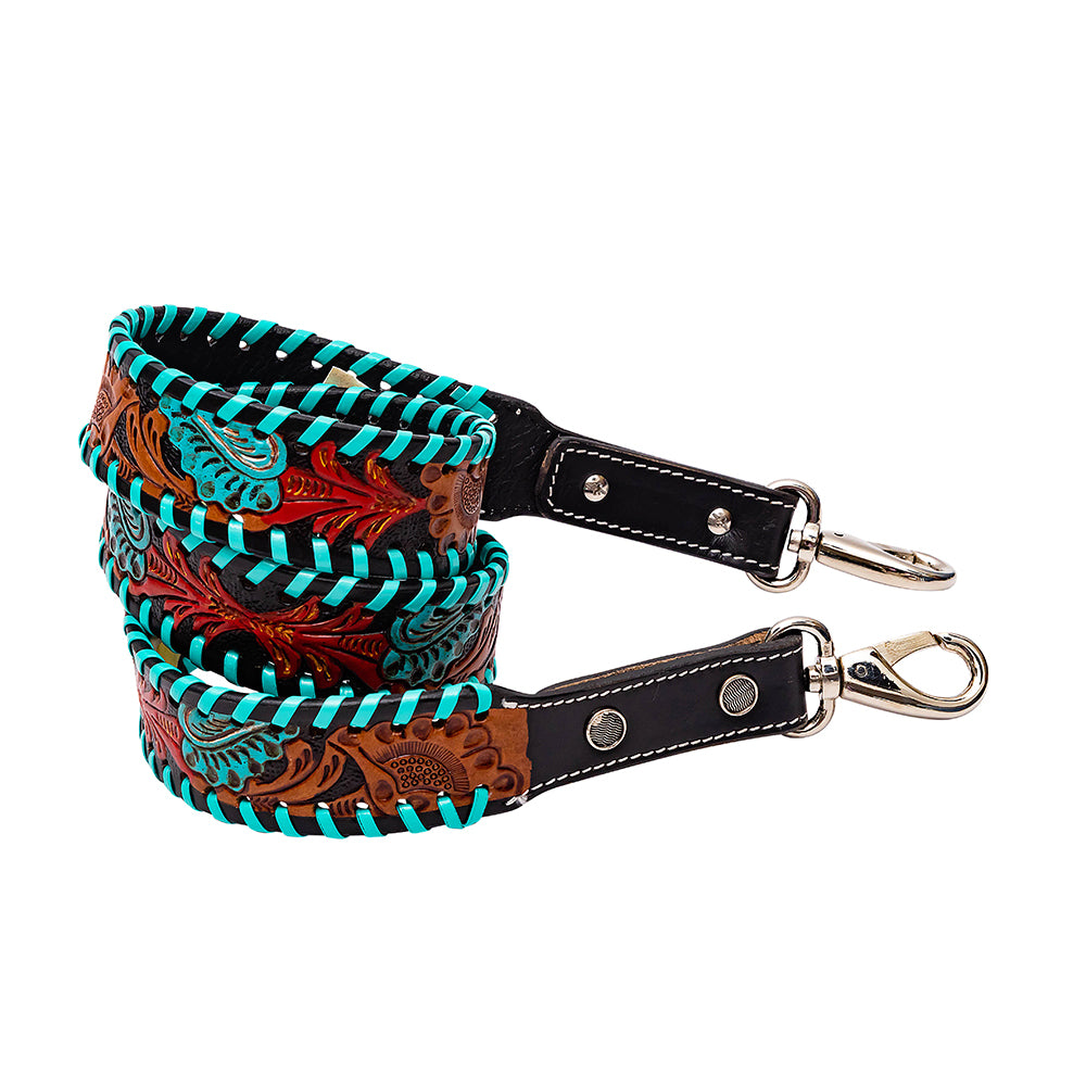 Raintree Gorge Hand-tooled Leather Strap - Myra USA