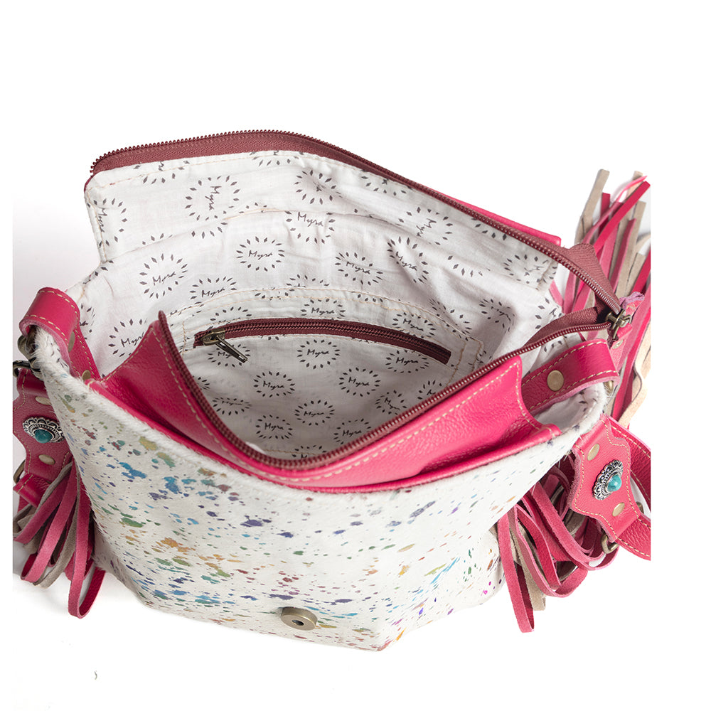 Rosa Verde Hand-Tooled Bag - Myra USA