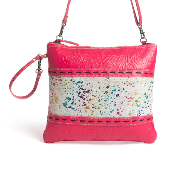 Rosa Verde Canvas & Hairon Bag - Myra USA