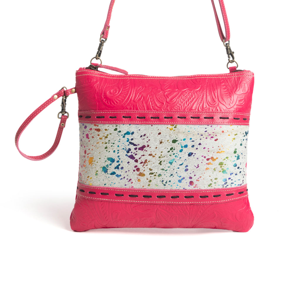 Rosa Verde Canvas & Hairon Bag - Myra USA