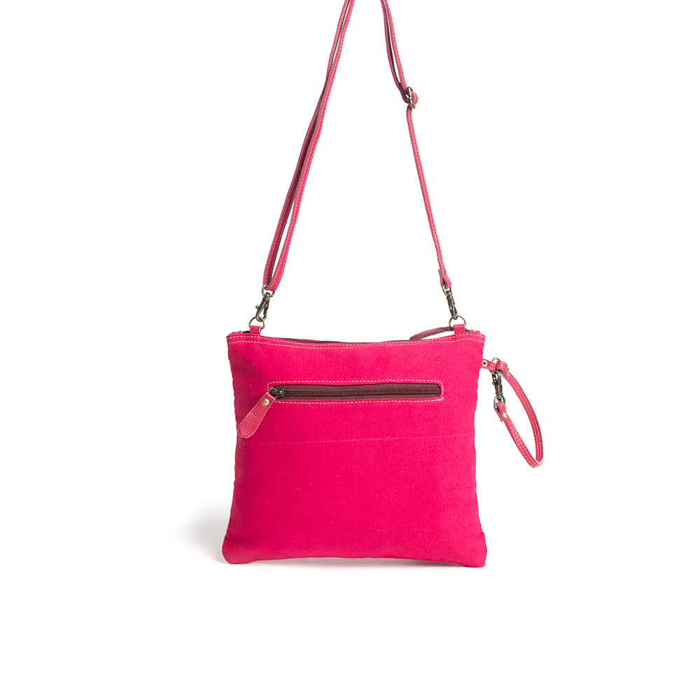Rosa Verde Canvas & Hairon Bag - Myra USA