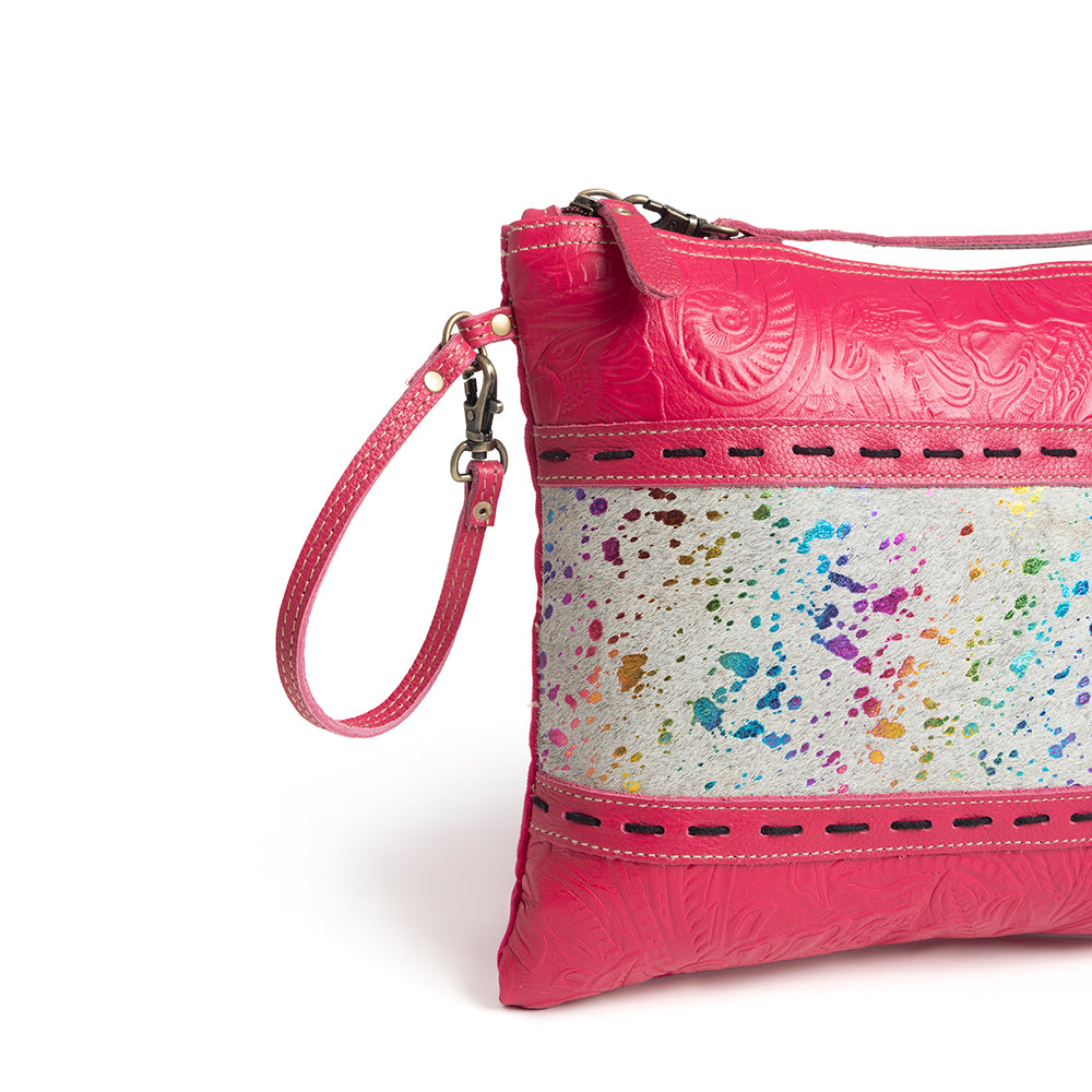 Rosa Verde Canvas & Hairon Bag - Myra USA