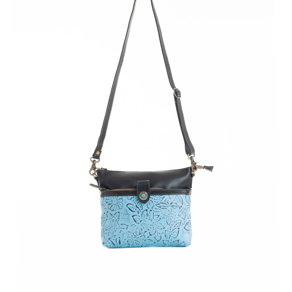 Fennington Leather Bag in Blue - Myra USA