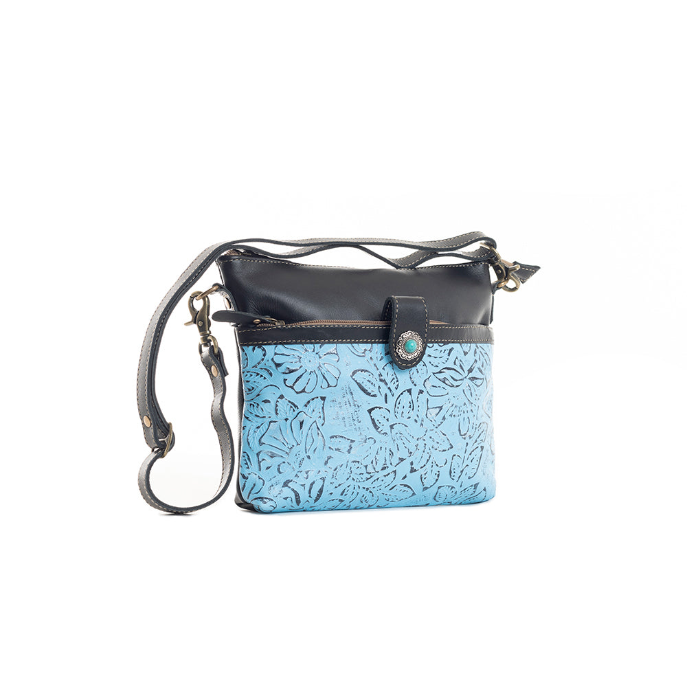 Fennington Leather Bag in Blue - Myra USA
