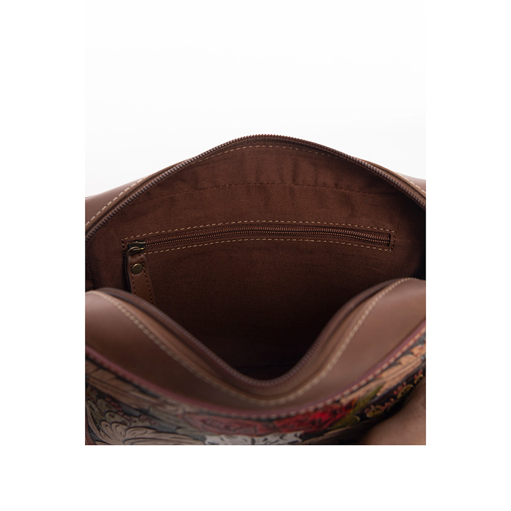 Winds of the Rose Hand-Tooled Bag - Myra USA