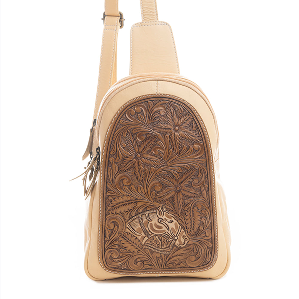 Glorietta Sling Bag In Desert Sand - Myra USA