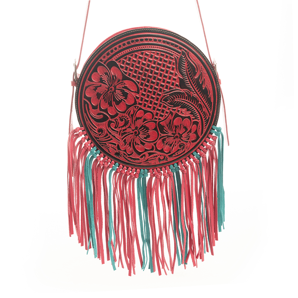 Rosa Crimson Round Bag - Myra USA