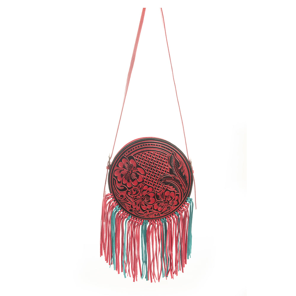 Rosa Crimson Round Bag - Myra USA