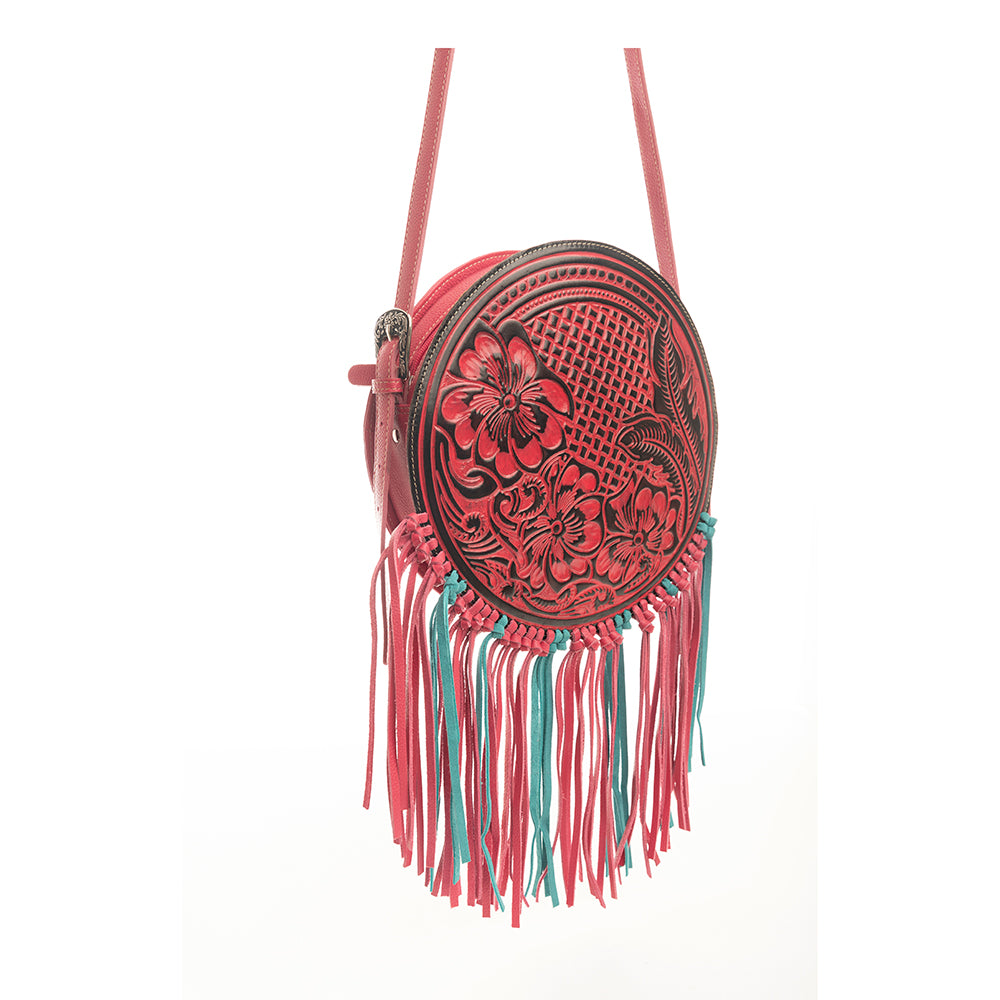 Rosa Crimson Round Bag - Myra USA