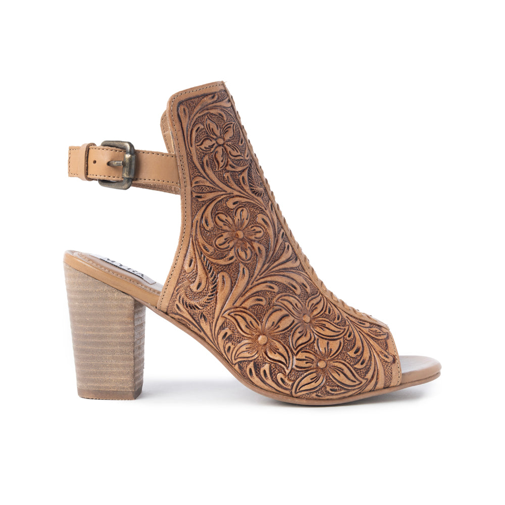 Monika Boot In Hand-tooled Leather - Myra USA