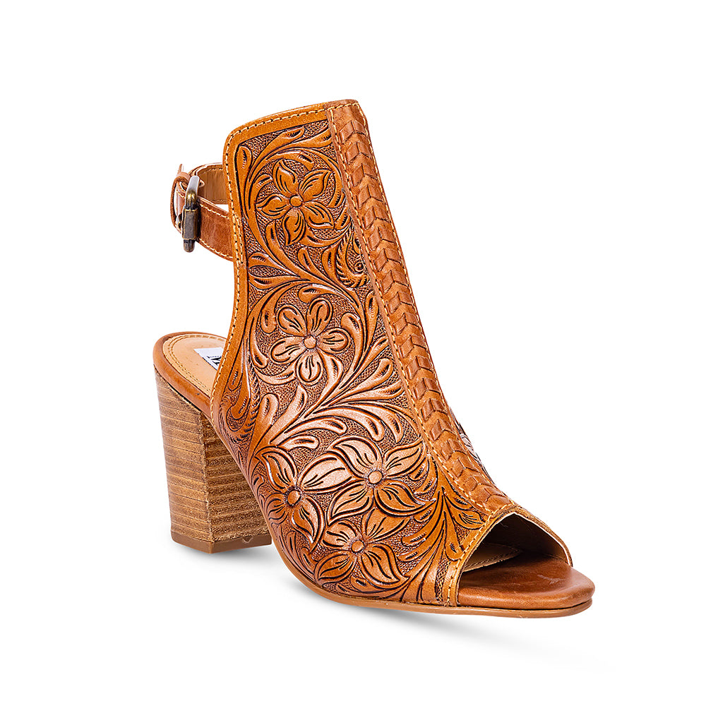 Monika Boot In Hand-tooled Leather - Myra USA