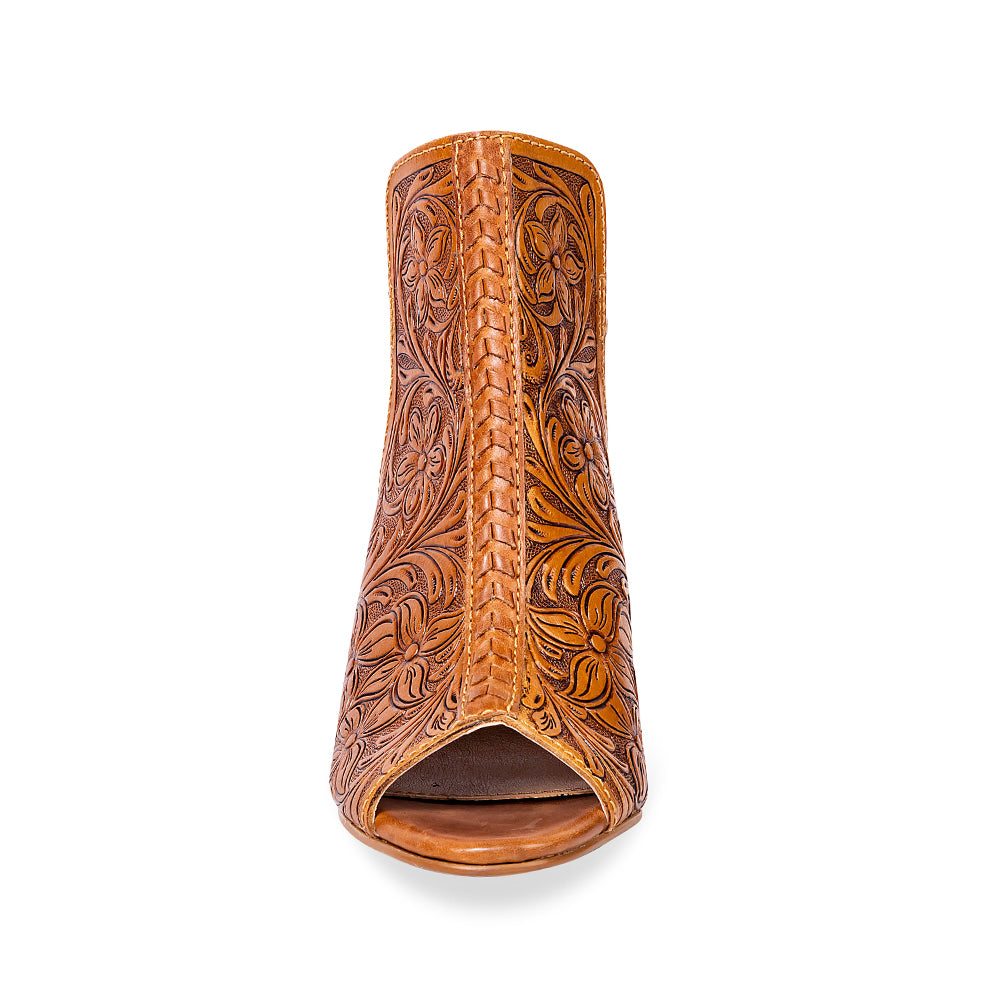 Monika Boot In Hand-tooled Leather - Myra USA