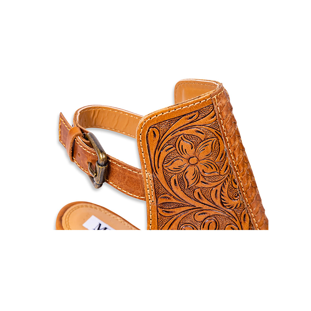 Monika Boot In Hand-tooled Leather - Myra USA