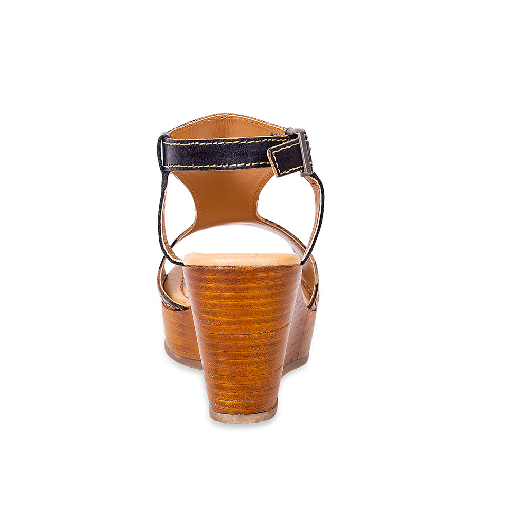 Talitha Hand-Tooled Wedge Shoe - Myra USA
