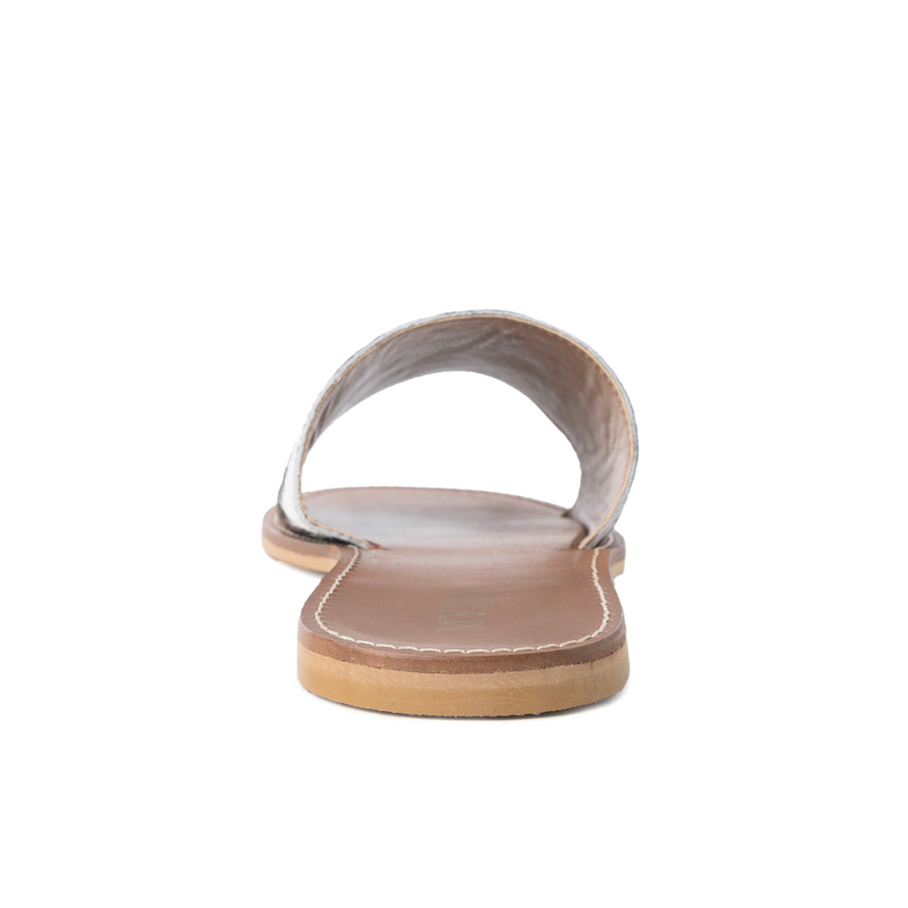 Kemma Hair-On Hide Sandals In Light And Ebony - Myra USA