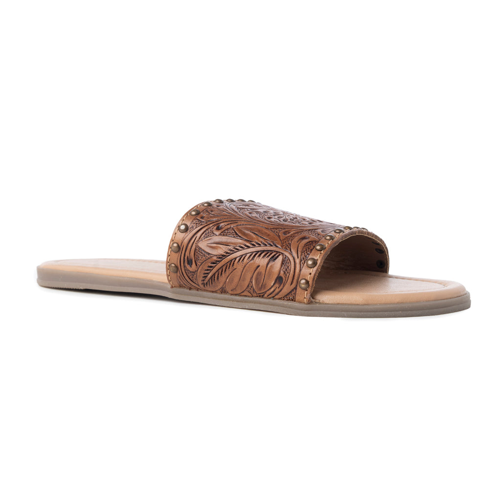 Ellie Hand-Tooled Sandals - Myra USA