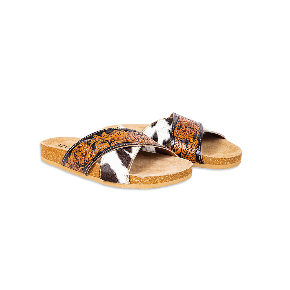 Nevada Hand-Tooled Sandals - Myra USA
