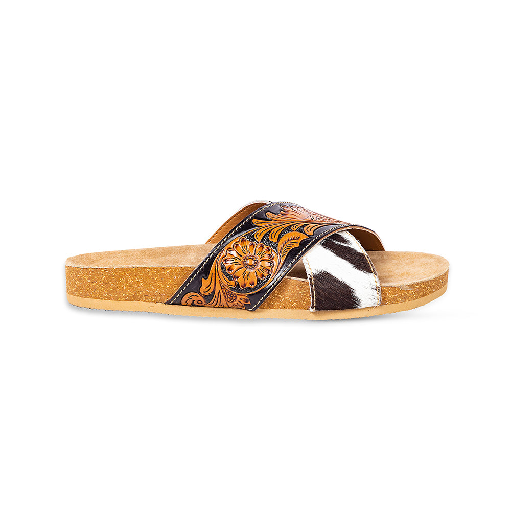 Nevada Hand-Tooled Sandals - Myra USA