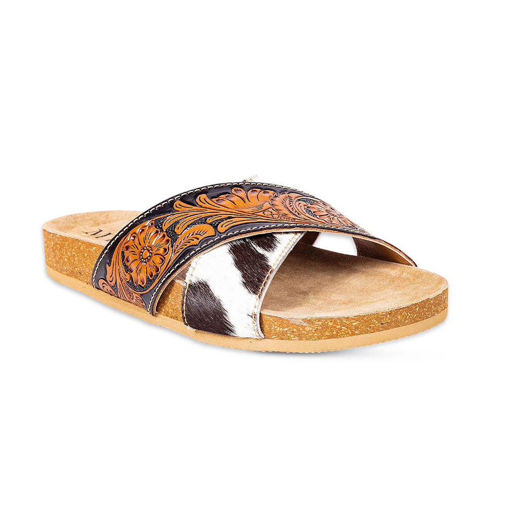 Nevada Hand-Tooled Sandals - Myra USA