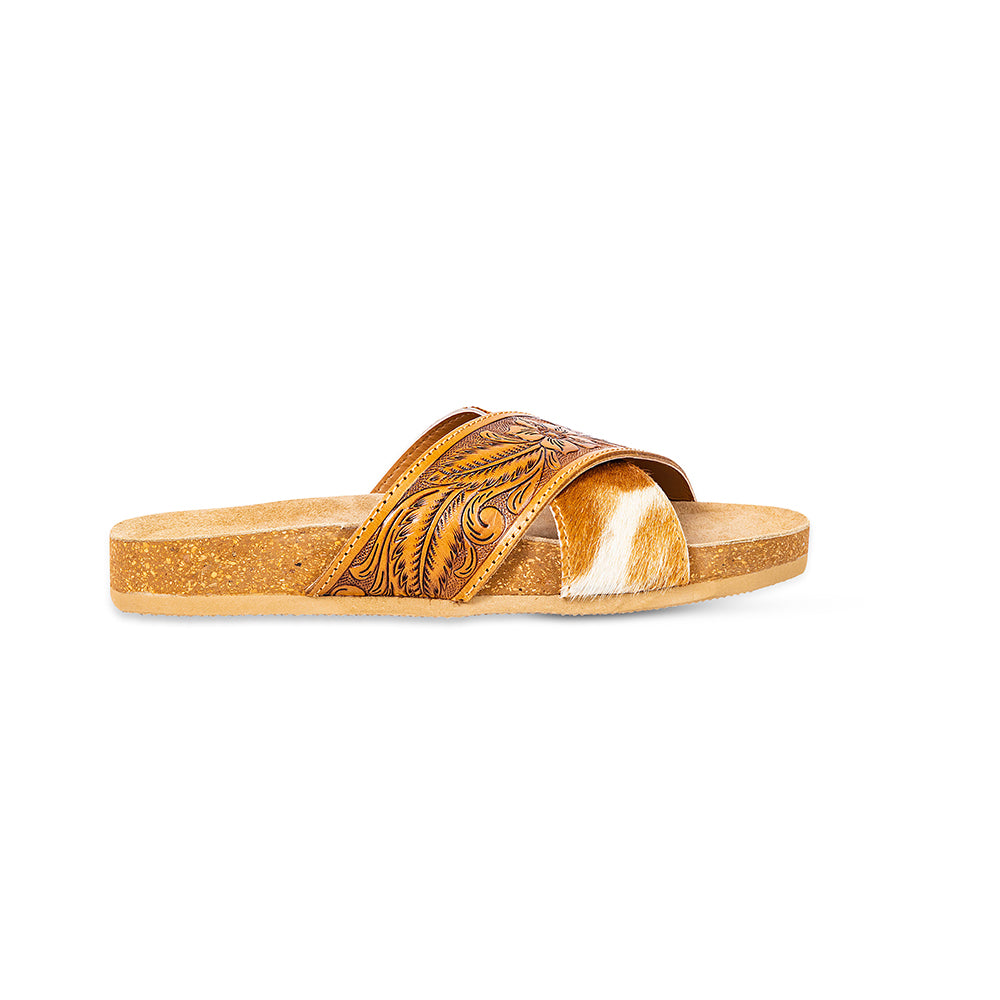 Prairie Hand-Tooled Sandals - Myra USA