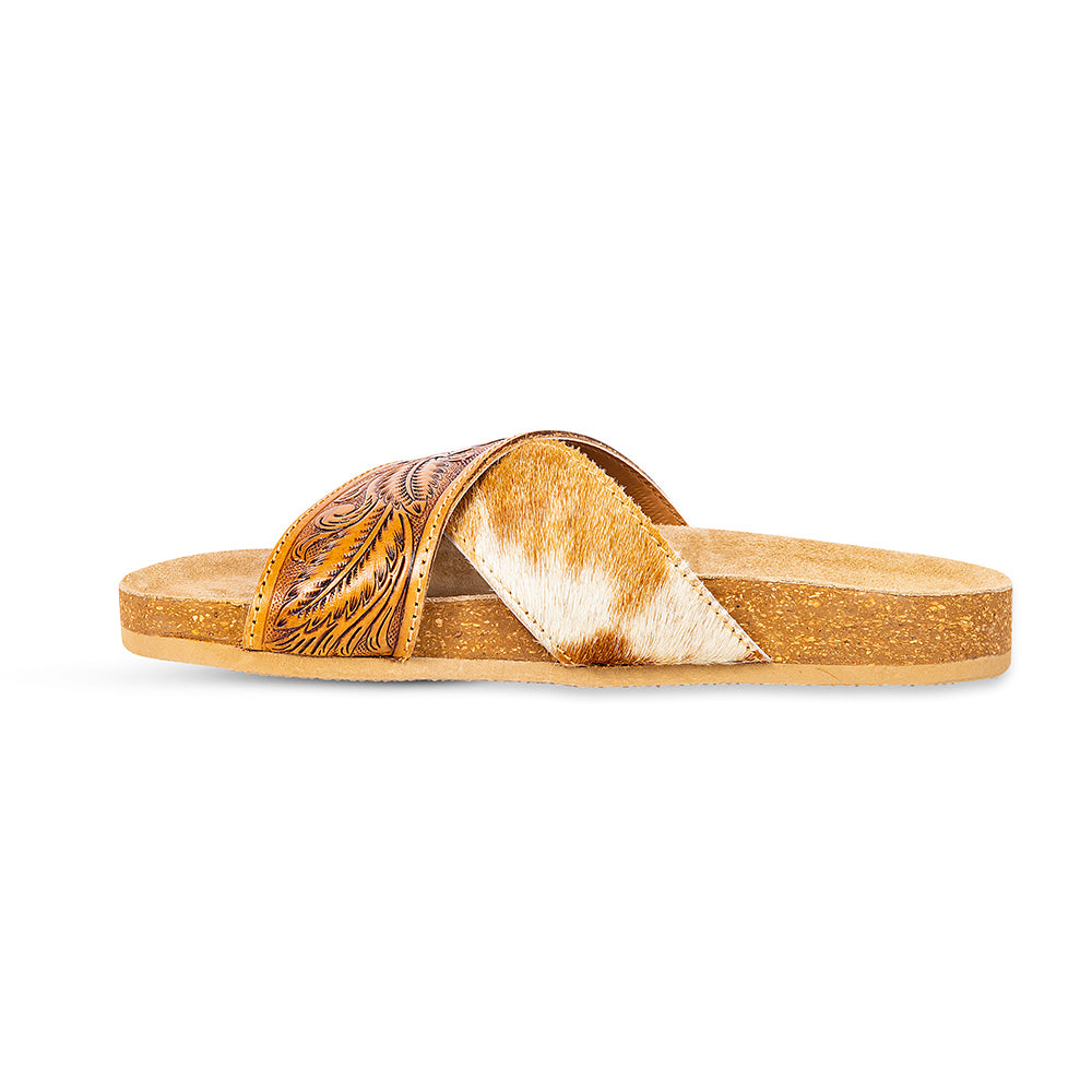 Prairie Hand-Tooled Sandals - Myra USA