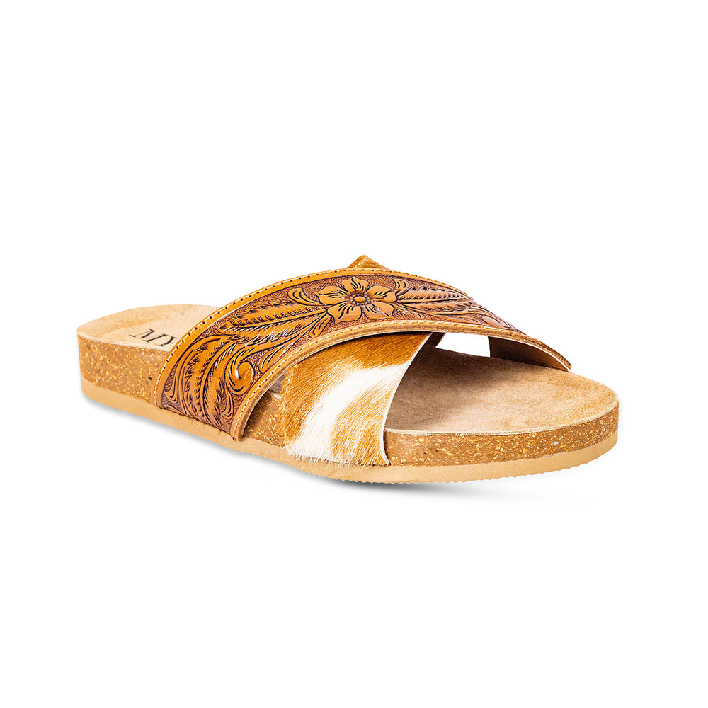 Prairie Hand-Tooled Sandals - Myra USA