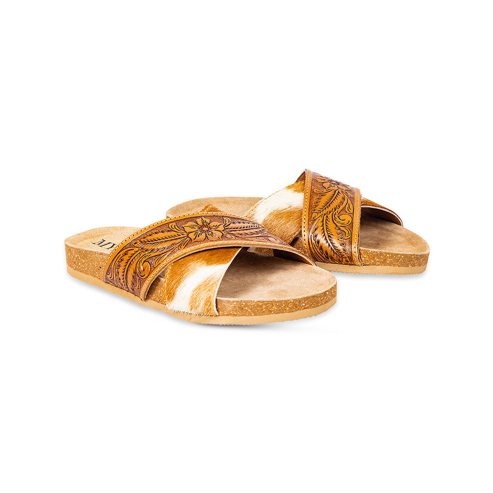 Prairie Hand-Tooled Sandals - Myra USA