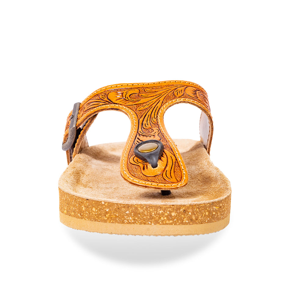 Rosie Trail Hand-Tooled Sandals - Myra USA