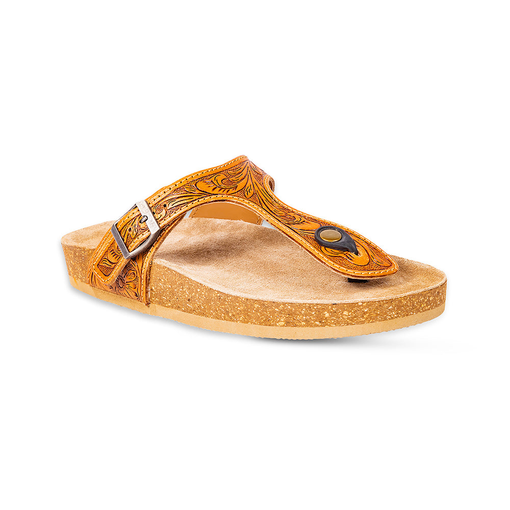 Rosie Trail Hand-Tooled Sandals - Myra USA
